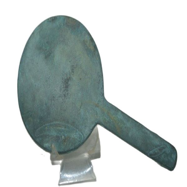 

fine chinese old copper bronze mirrors floating sculpture ancient writing, Black