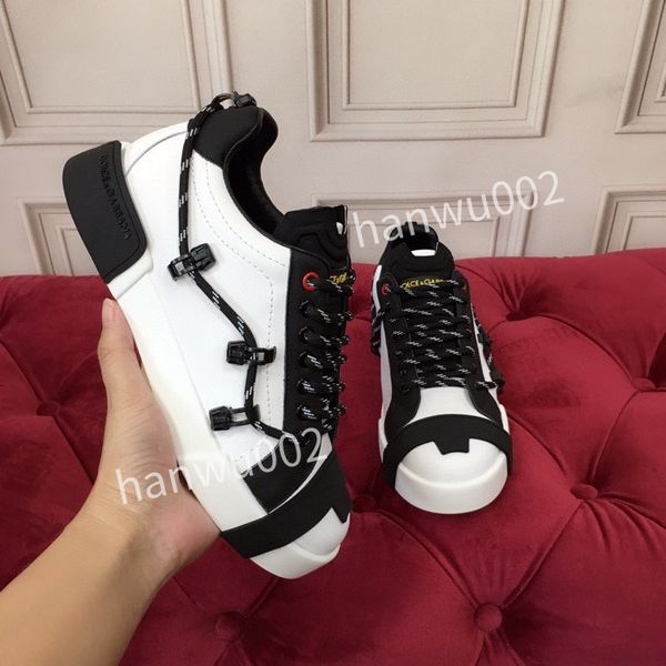 

calfskin leather sneaker women casual shoes white gold embossed deep blue printed luxury womens sneakers, Black