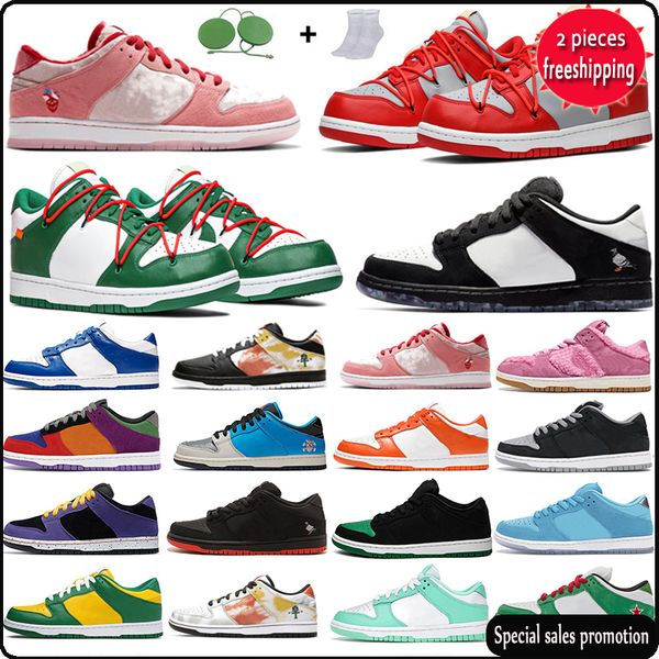 

og boots new designer dunks running shoes mens womens tr sc low black white green kentucky chun