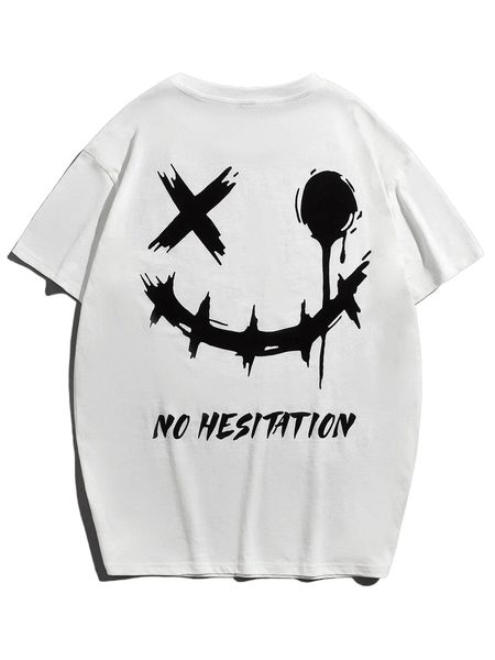 

men slogan & expression print tee r9d0#, White;black