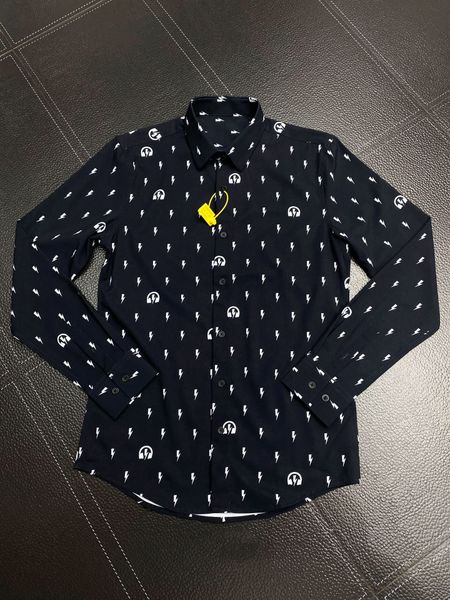 

mens designer shirts brand clothing men long sleeve dress shirt hip hop style cotton 16349, White;black
