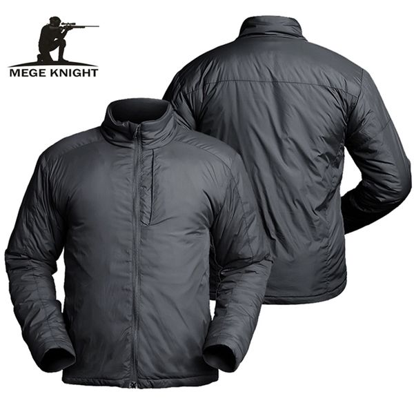 

mege tactical jacket autumn winter men parka military windbreaker coat male workwear us army combat clothing lightweight warm 201201, Black