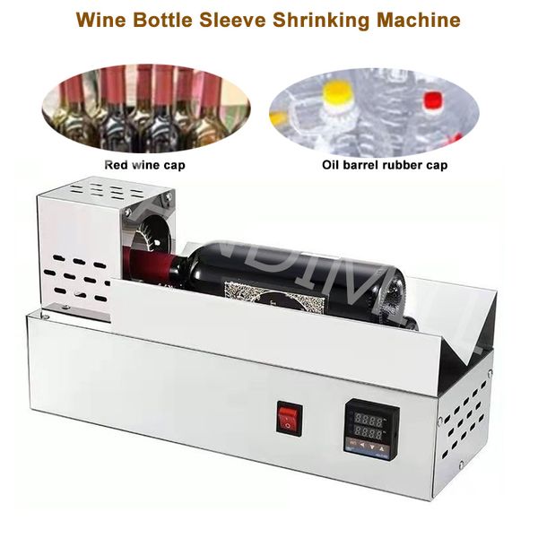 Kırmızı Şarap Şişesi Kauçuk Kapağı Isı Büzülebilir Plastik Şişe Şarap Kapatma Strinker için Özel Büzülme Makinesi
