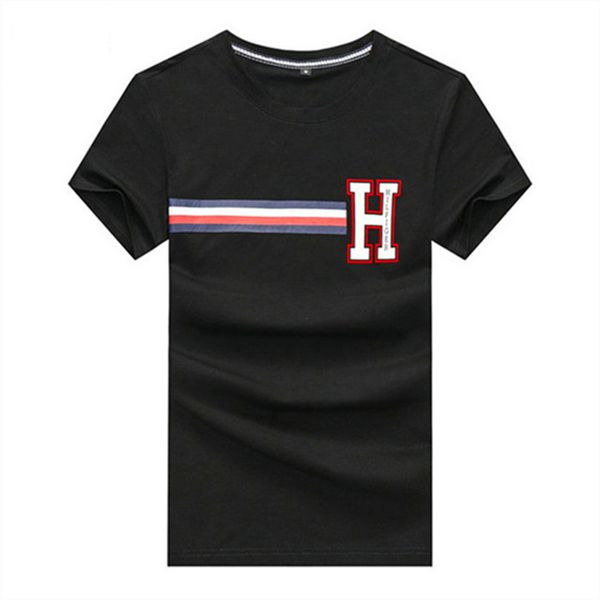 

21ss designer tide t shirts chest letter laminated print short sleeve high street loose oversize casual t-shirt 100% pure cotton for men an, White;black