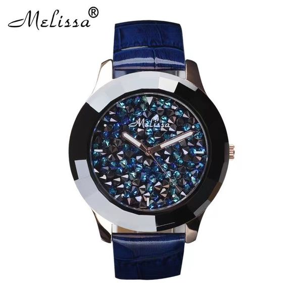 

montre de luxe women watches 41mm quartz movement ceramic bezel fine steel case leather strap babysbreath diamond watch wristwatches waterpr, Slivery;brown