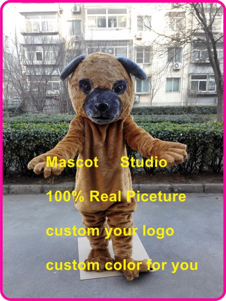 

mascot doll costumeplush bulldog mascot costume bull dog custom size cartoon character kit carnival costume mascotte 41625, Red;yellow