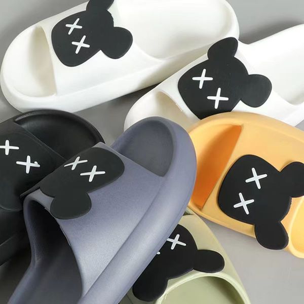 

designer slippers slides soft sandals summer flats real leather platform shoes ladies beach go bags 5.0 with dust bag, Black