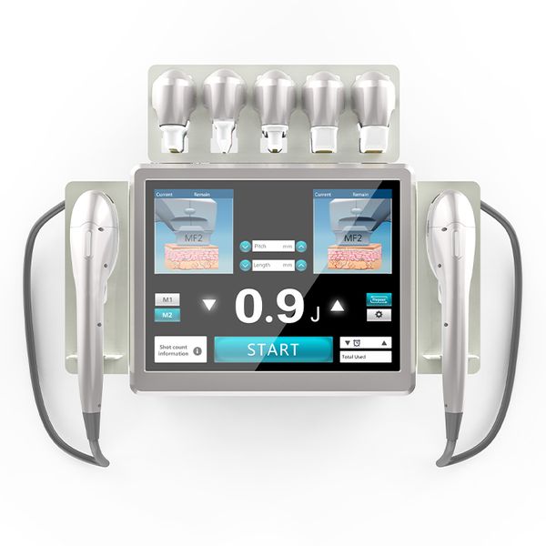 

beauty items portable 2 handle dual control 7d hifu machine