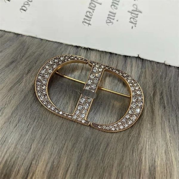 

rhinestone brooch old brass coat pin star style, Gray