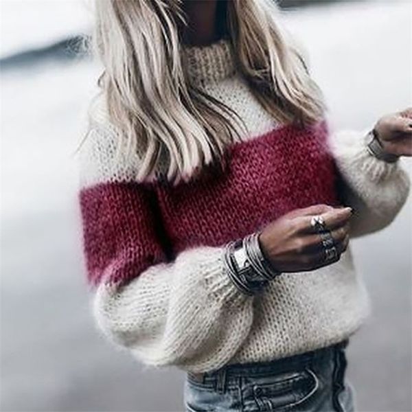 Женская куртка Ladies Winter Fashion Sweater Платье Turtleneck Последние турнирные грузоподъемники Sweters 201221