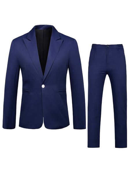 

men single button blazer & tailored pants g8xf#, White;black