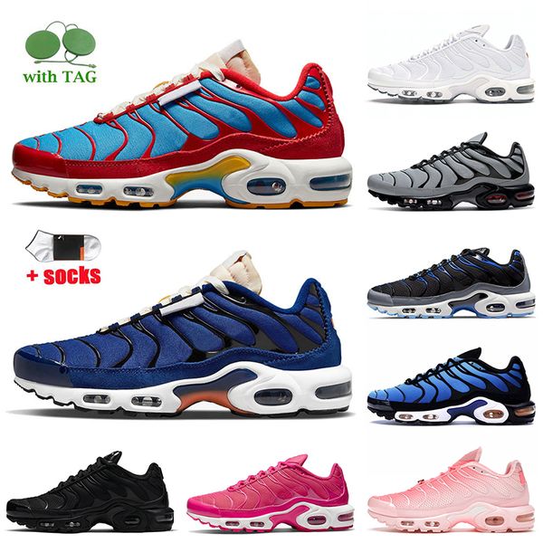 

tns running shoes 2022 women mens low sneakers tn plus university blue triple black white hyper jade persian violet shattered tnplus trainer