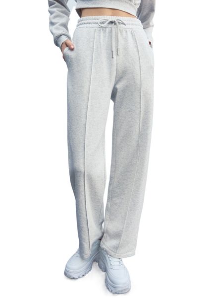 

motf eco cotton blend drawstring sweatpants b6lc#, Black;white