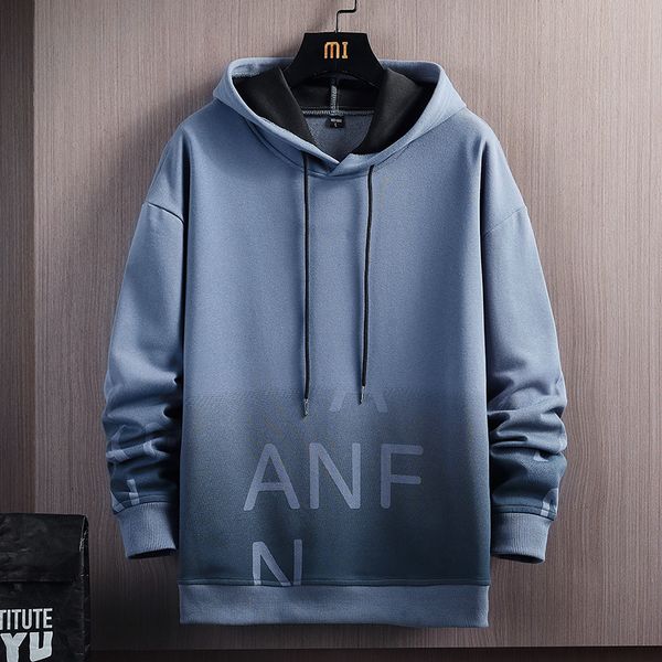 

2022 men pullovers hoodies spring harajuku oversized casual hoodies mens loose hip hop sweatshirt streetwear hoodies, Black