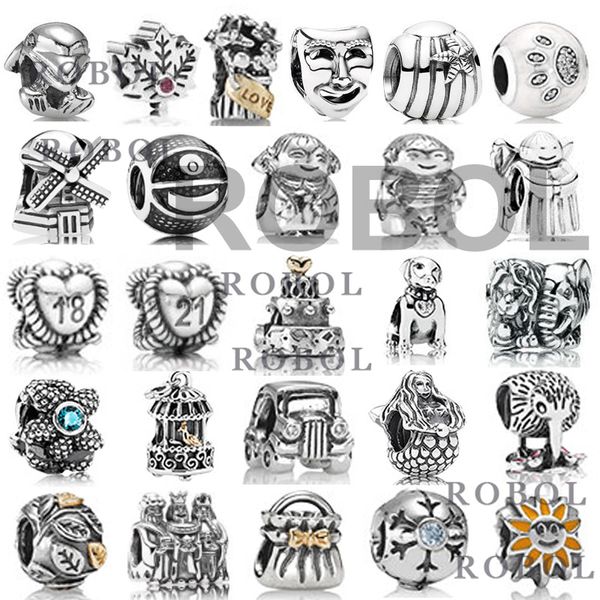 2022 la più recente serie di giocattoli di storia di fascino Charms in argento sterling 925 per braccialetti Gioielli fai da te High-end squisito a forma di cuore Mulino a vento scatola all'ingrosso femminile