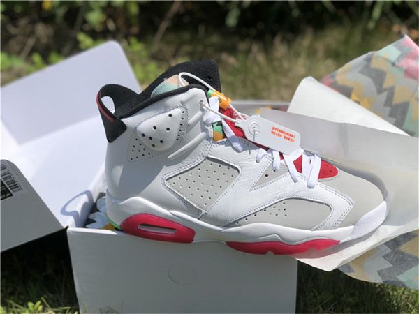 

2022 new authentic 6 hare basketball shoes men women neutral grey white true red black bugs bunny trainers sneakers ct8529-062 with origin