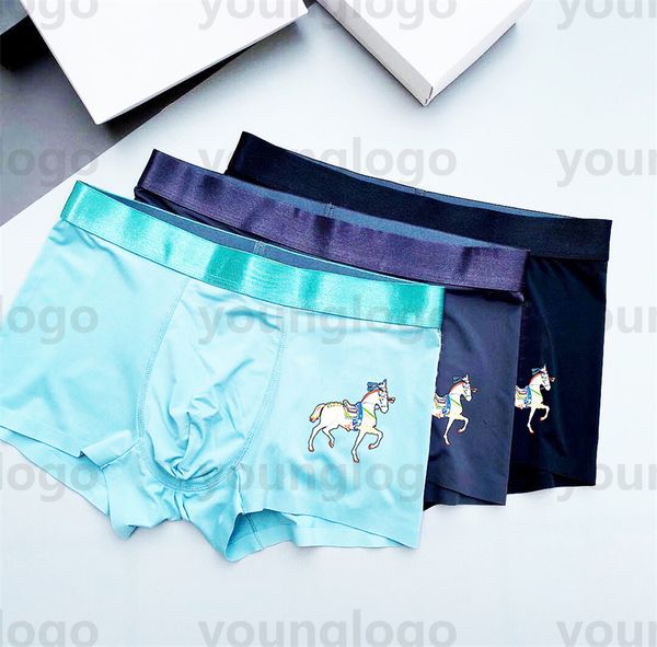 

fashion horse men's underpants unbound soft and skin-friendly delicate smooth lines comfortable like a second skin designer underwear, Black;white