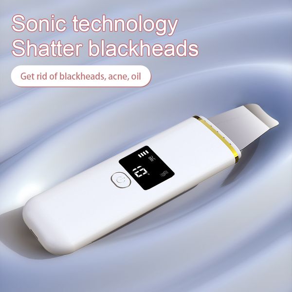 

ultrasonic cleaner with screen ultrasonic skin scrubber deep face cleaning machine shovel skin care face lift peeling facialnew