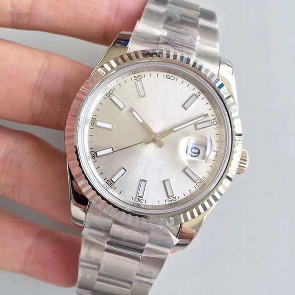 

st9 steel black dial datejust fluted bezel watch 41mm 126333 126334 automatic mechianical wristwatches strap sapphire movement mens watches, Slivery;brown