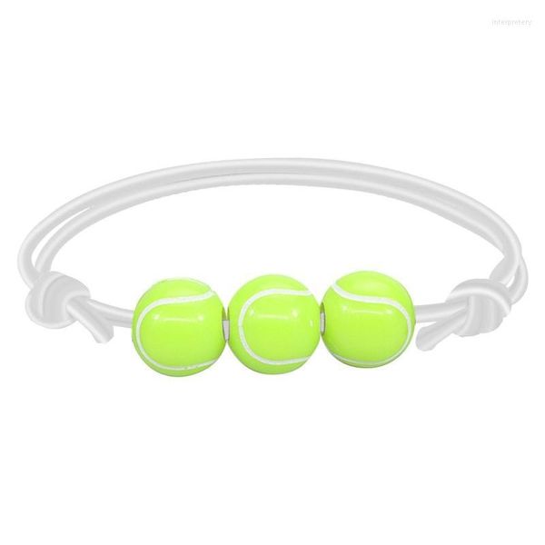 Bracelet Basketball Baseball Bracelet Wax Line Tennis Rugby Garçons Filles Sports Bijoux Extérieur WatchBangle Inte22