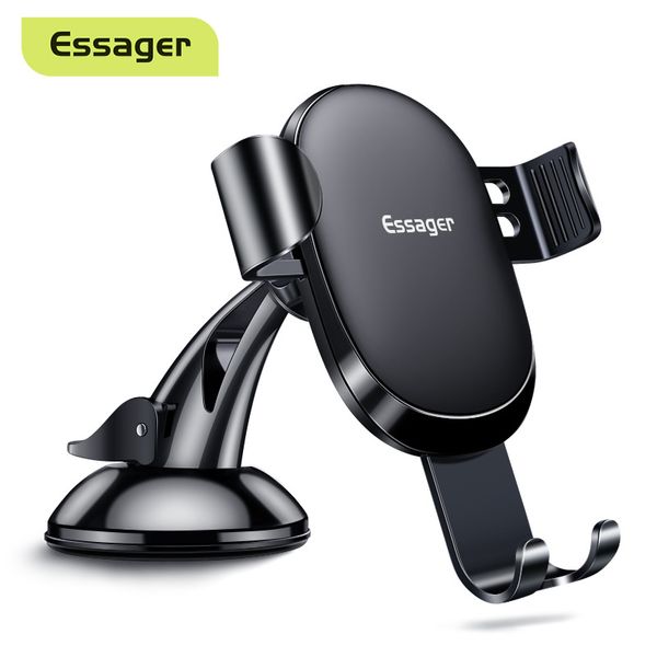 Essager Universal Gravity Phone Car Solter para iPhone 13 12 Xiaomi Huawei Samsung Mobile Celular Stand Mount