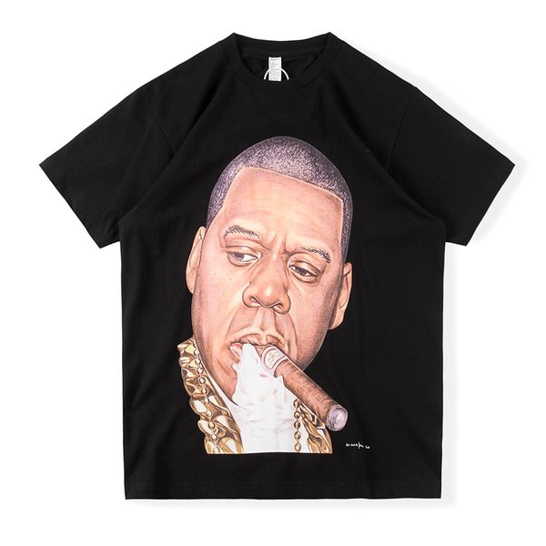 

t shirt tee tuff crow man printed men 11 short sleeve oversized t-shirt, White;black