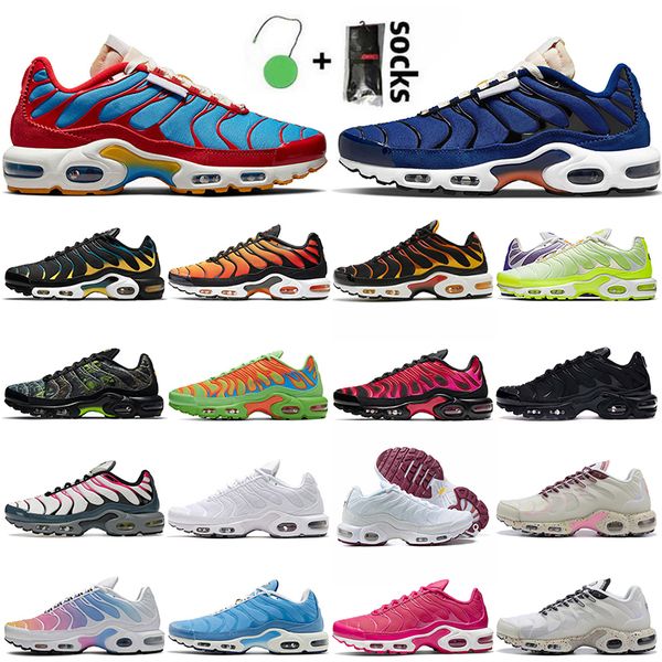 

tn plus running shoes club men women airsmaxs sunset terrascape leather triple black white tns university blue platform outdoor sports train