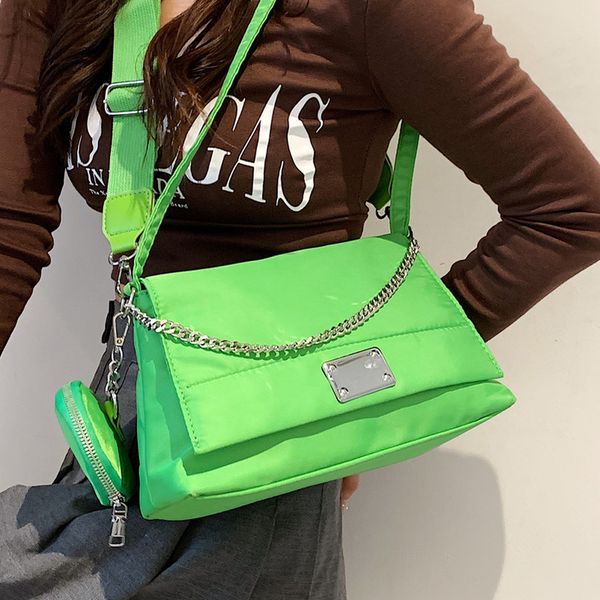 

large capacity crossbody bags for women personality trend nylon shoulder bags leisure brand fashion lady handbags