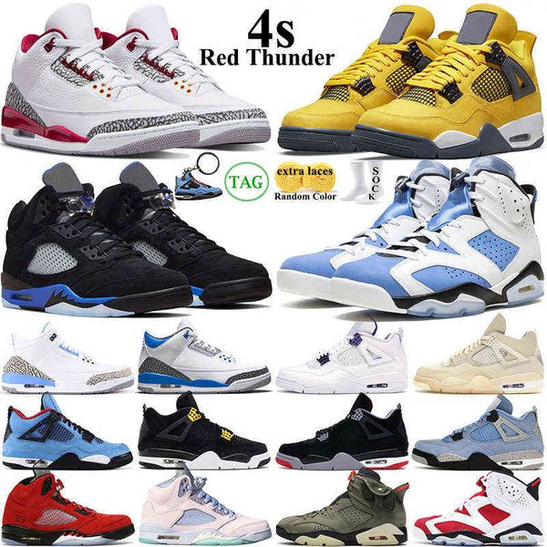 

men women basketball shoes 4s cardinal red thunder sail university racer blue 5s 6s unc white oreo black cat 4 bred patent hyper royal dark