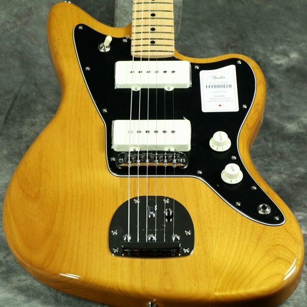 

hybrid ii jazzmaster maple fb vint. natural s/n jd22001039 electric guitar