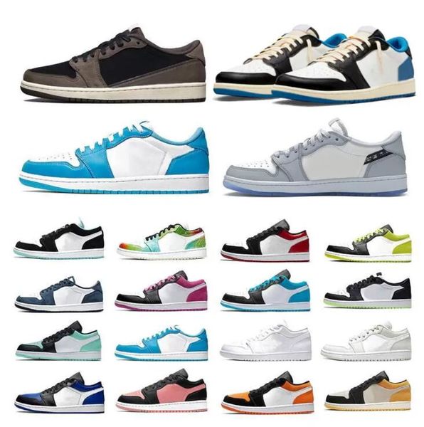 

jumpman 1 low mens basketball shoes chicago black cyber shattered backboard unc 1s cactus jack bred toe men women trainers sports sneakers f