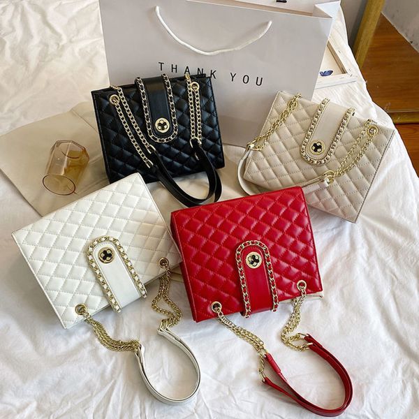 

r bags of 2022 embroidered thread chain large capacity messenger