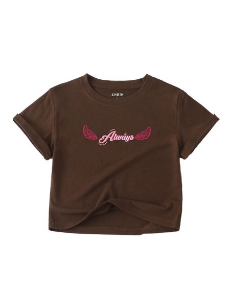 

wings & letter graphic tee x4ou#, White