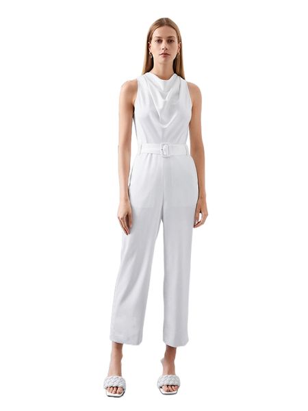 

motf premium draped belted jumpsuit 33ur#, Black;white