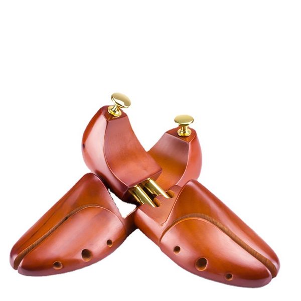 

famtiyaa 2pcs footwear lasts shoe tree wooden adjustable flats pumps shaper rack expander man women brown ensanchador de zapatos, White;pink