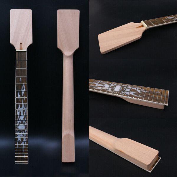 

new guitar neck 22fret 24.75inch mahogany rosewood fretboard sun burst inlay