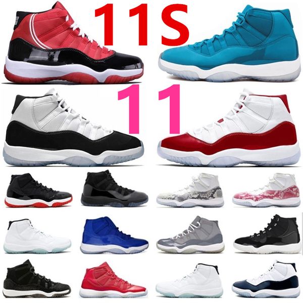 11 11s High Platinum Tint Basketball Shoes Gamma Blue Cap and Gown Mens Metallic Silver Vast Grey Space Jam Win Like 96 Designer Cushion Tennis With Box Size 13