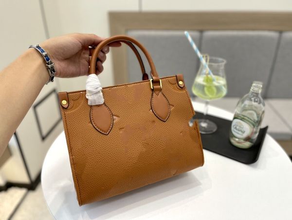 

tote bag 5a premium embossed whole bag pair flower logo one-shoulder designer luxury 25cm 4colors