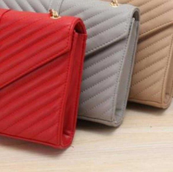 

2022 ags women handbag bag shoulder bags lady small golder chains pu totes handbags bags, Red;black