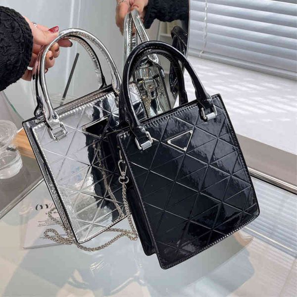 

purses sale bag new 2022 version bright texture portable messenger tote bag