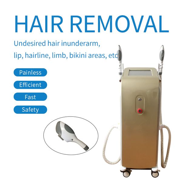 

double laser handle permanent opt e-light beauty ipl permanent hair removal and skin rejuvenation machine