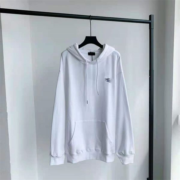 

summer explosion autumn new fashion brand hooded letter printing loose casual slim men's and women's same couple's sweater, Black