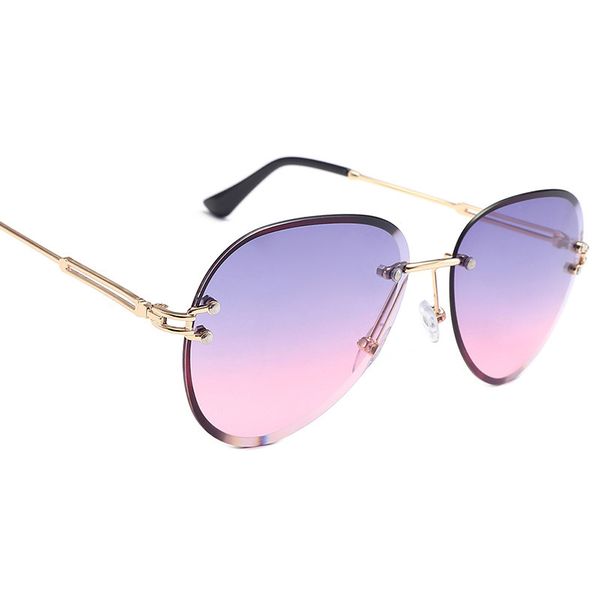 

fashion blue rimls sunglass women 2022 uv400 luxury aviation ladi sunglass glass shad sunglass ladi, White;black