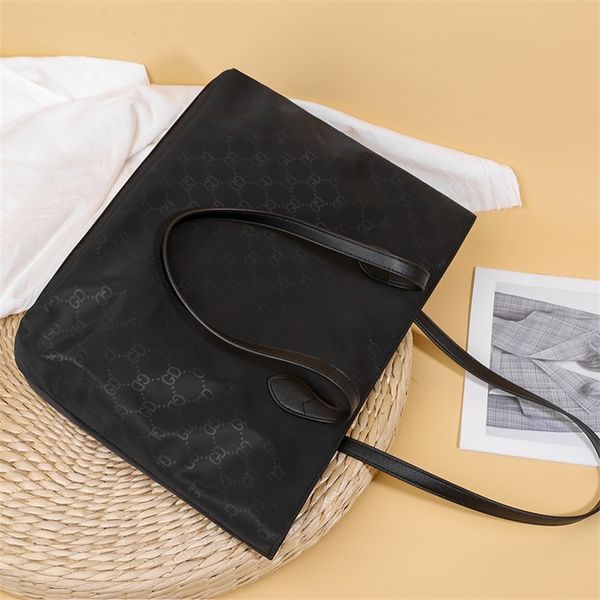 

one shoulder bag women's new 2020 fashion letter shopping large capacity trendy korean nylon leisure tote bag bags_modelaigg