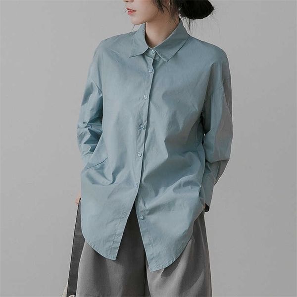 

casual loose cotton blouses spring summer elegant women's blouse shirts female ol style blusas 210702, White