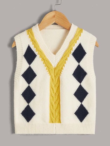 

toddler boys argyle pattern sweater vest she02, Blue