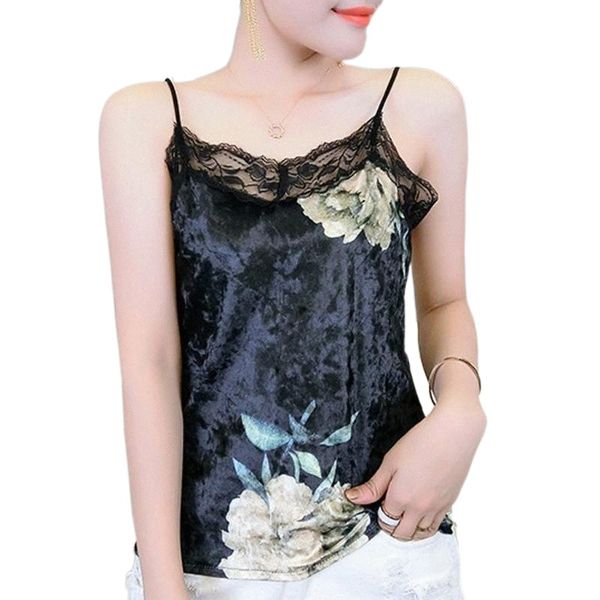 

women's tanks & camis women tank 2021 summer sleeveless famale white simulation silk lace home vest sling solid color ropa mujer w3p7#