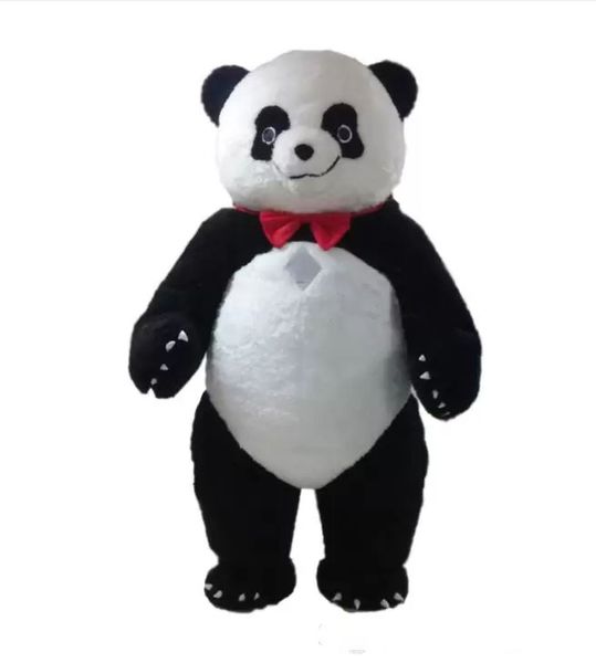 Büyük Panda Maskot Kostüm Karikatür Yağ Panda Ayı Hayvan