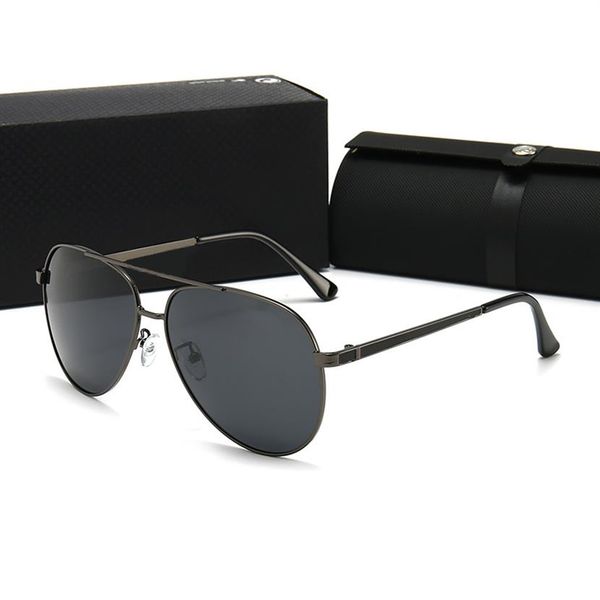 

fashion designer sunglasses classic retro pilot folding frame glass lens uv400 protection eyewear with leather case oz227f, White;black
