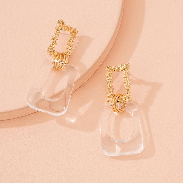 

geometric earrings female handmade earrings jewelry net red simple fashion personalized, Golden;silver